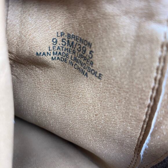 Lucky Brand Womens Brennon Leather Ankle Boots Tan Double Zipper size 9.5 - Picture 11 of 11